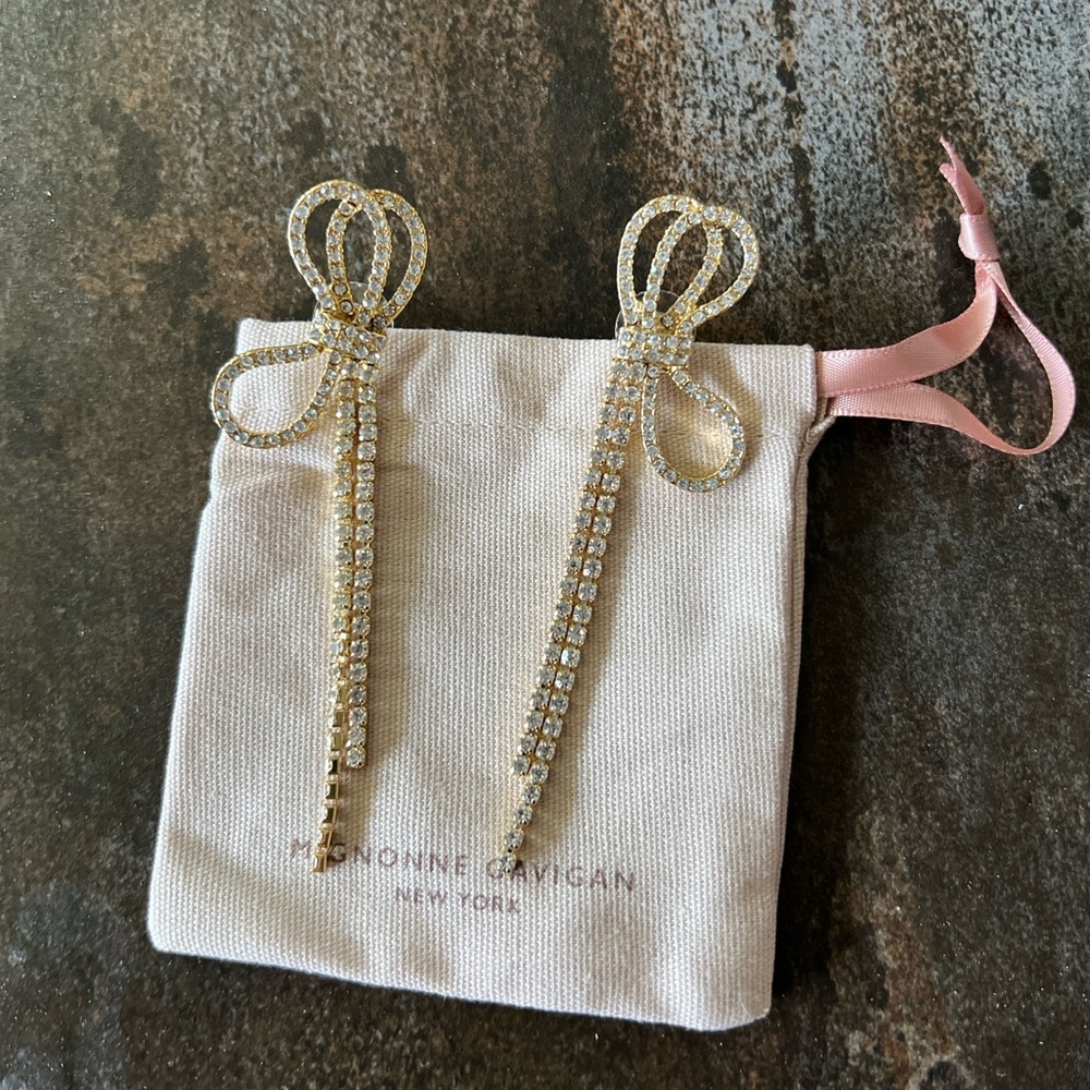 Mignonne Gavigan Crystal Bow Earrings